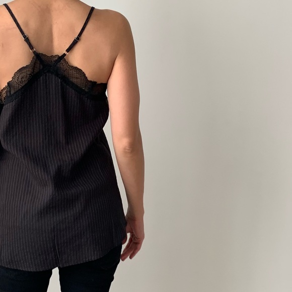 FRENCH LACE DETAIL CAMI - RACER BACK TOP - Picture 5 of 7